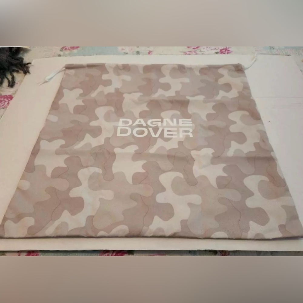 Dagne Dover dust bag. 17.5" X 17” EUC